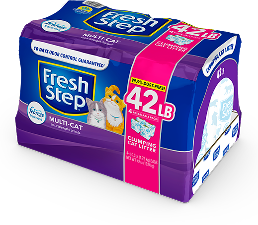 Fresh Step Multi-Cat Scented Cat Litter 42lb - Main Image