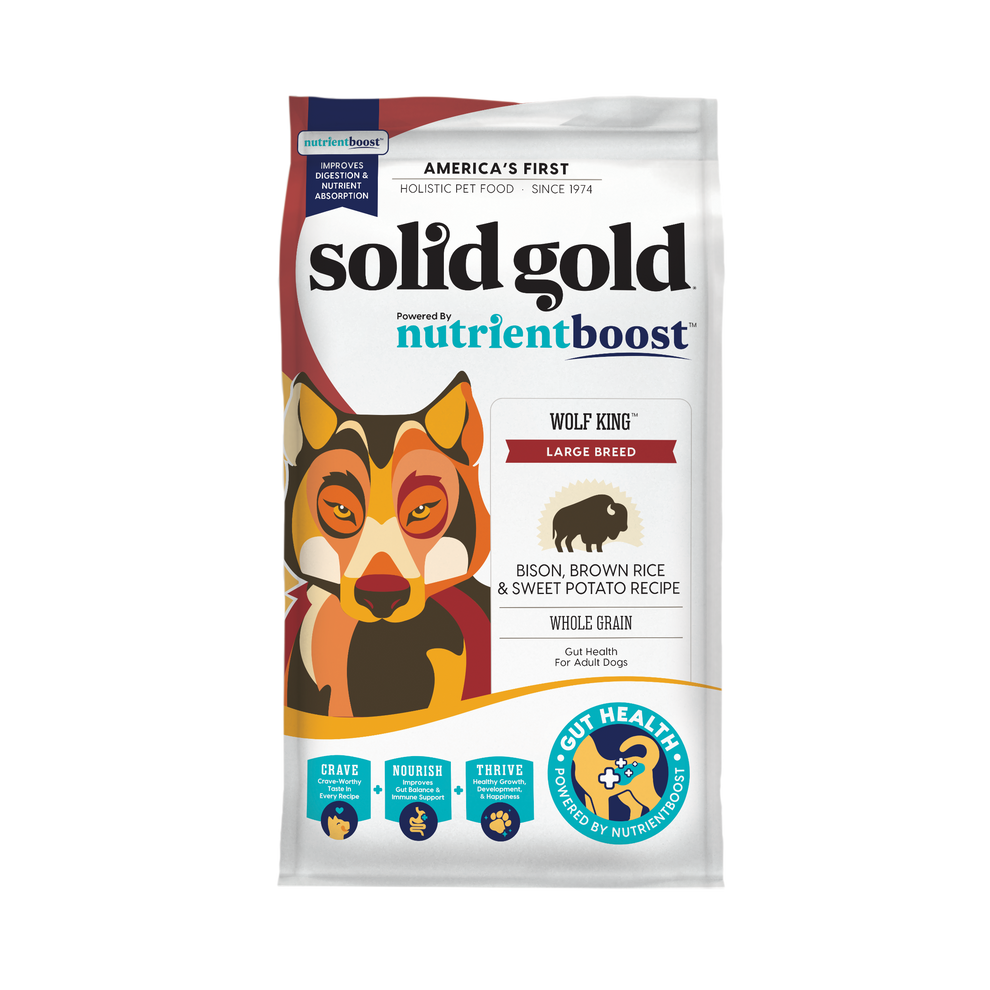 Solid Gold NutrientBoost Wolf King 22lb Large Breed Bison Dog Food