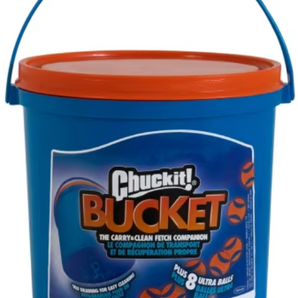 Chuckit! Bucket with 8 Medium Ultra Balls