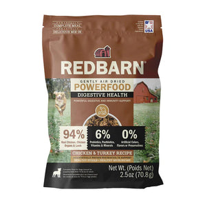 RedBarn Dog Air Dried Chicken & Turkey Gut Health Recipe 2.5oz Trial