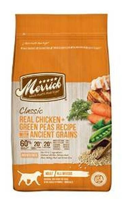 Merrick 25lb chicken green peas