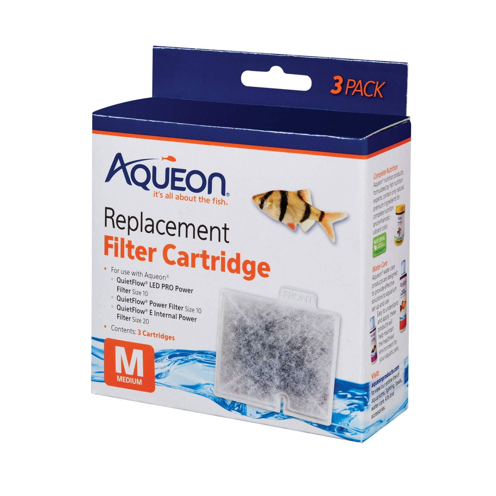 Aqueon medium cartridge 3 pack fish