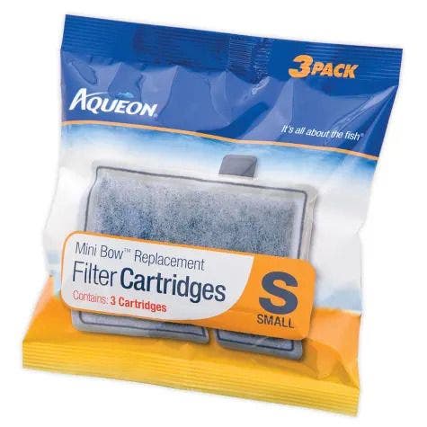 Aqueon mini bowl replacement filter cart 3 pack fish