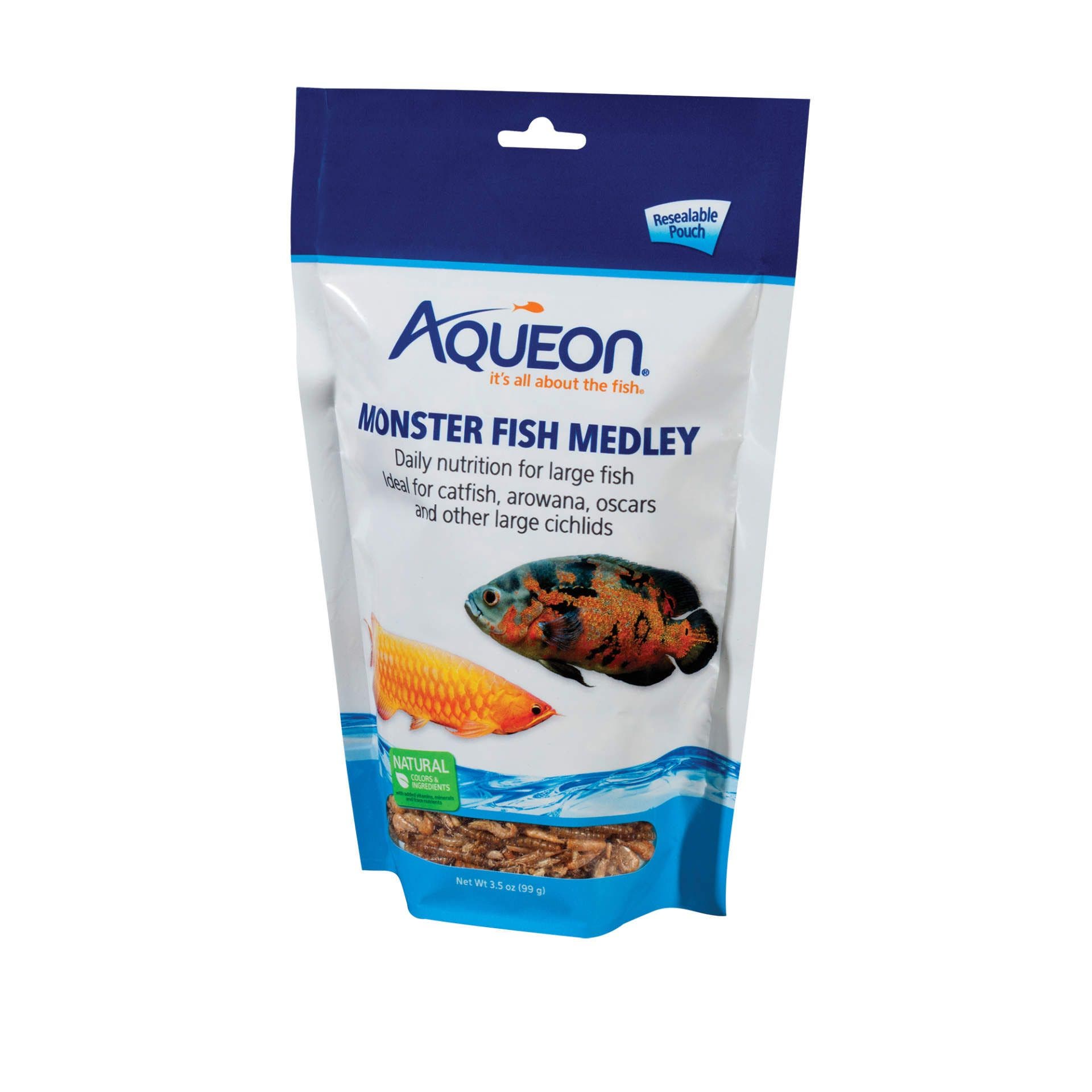 Aqueon monster fish medley 3.5oz fish