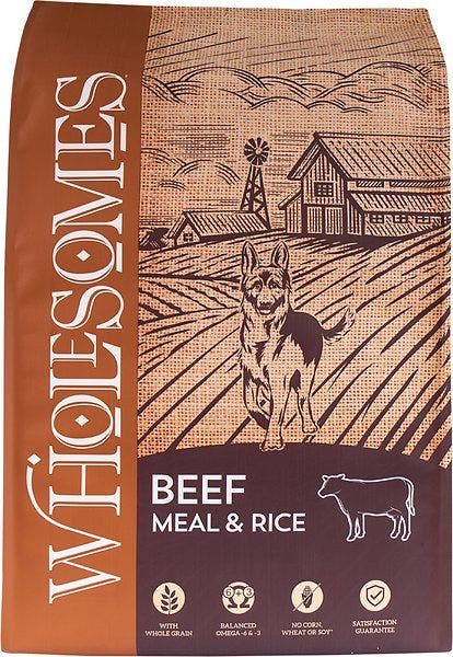 Sportmix wholesome 40lb beef rice dog food