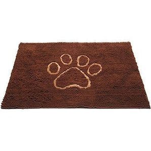 Dirty Dog doormat medium mocha brown dog