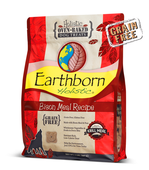 Earthborn Holistic 2lb bison biscuits dog treats
