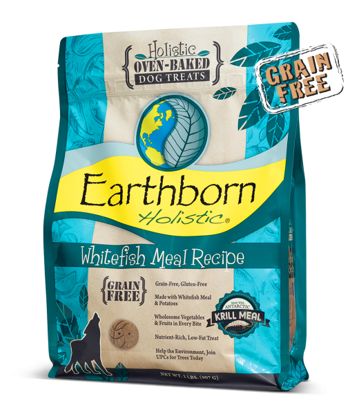 Earthborn Holistic 2lb whitefish biscuits dog treats