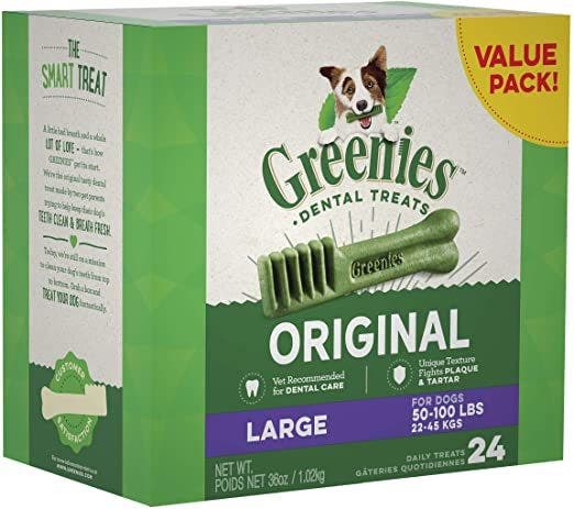 Greenies Large Dental Chews 36oz Tub