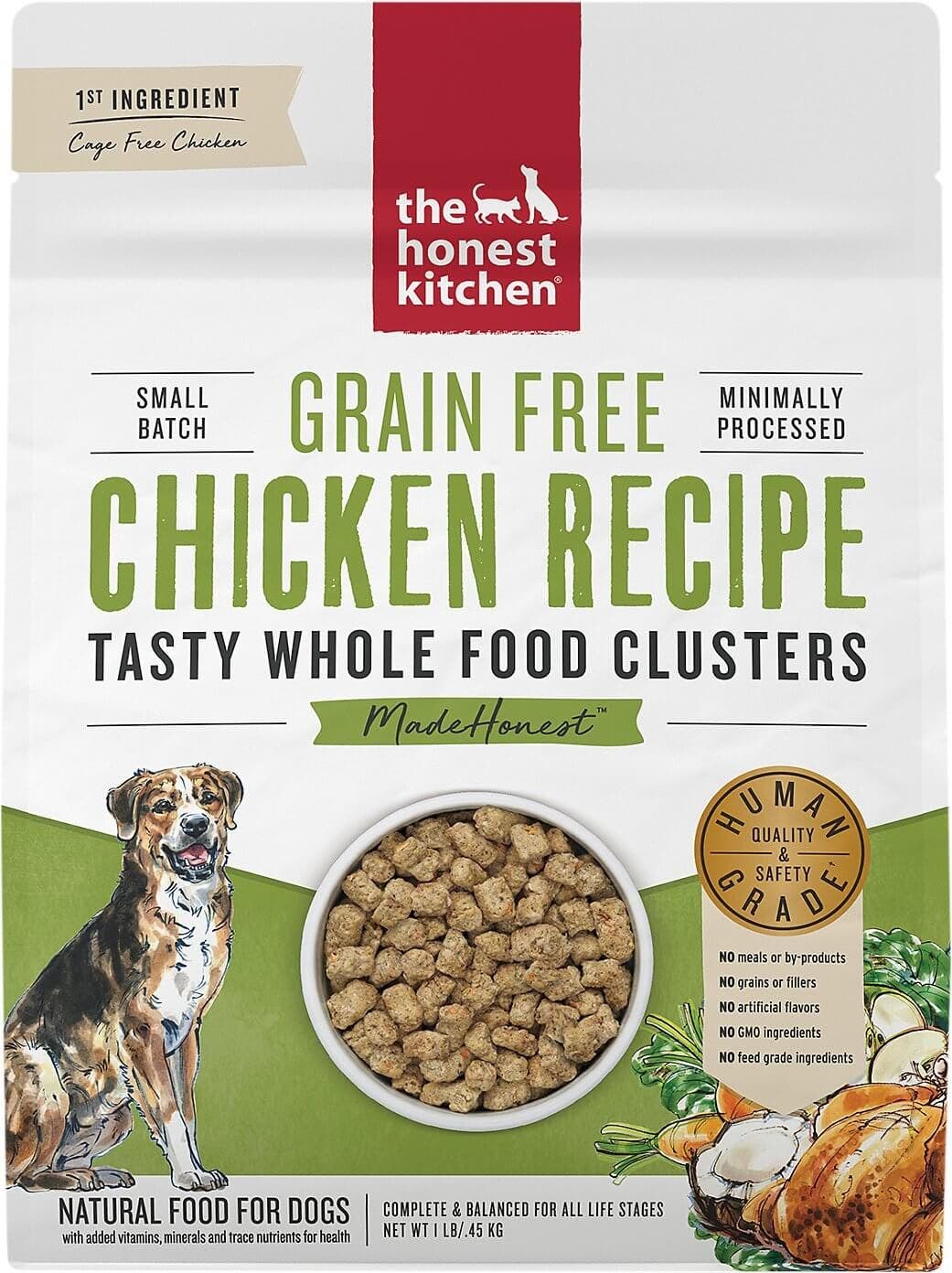 Honest Kitchen Whole Food Clusters 1lb Grain Free Chicken