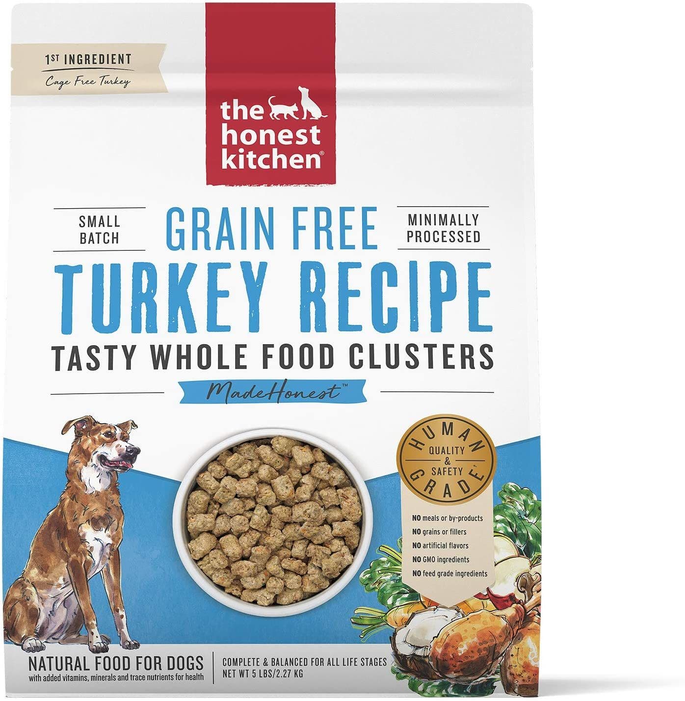 Honest Kitchen Whole Food Clusters 5lb Grain Free Turkey