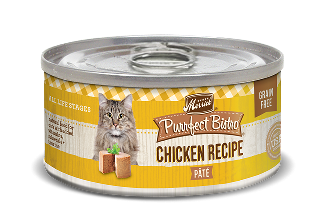 Merrick 5.5oz purrfect bistro chicken pate