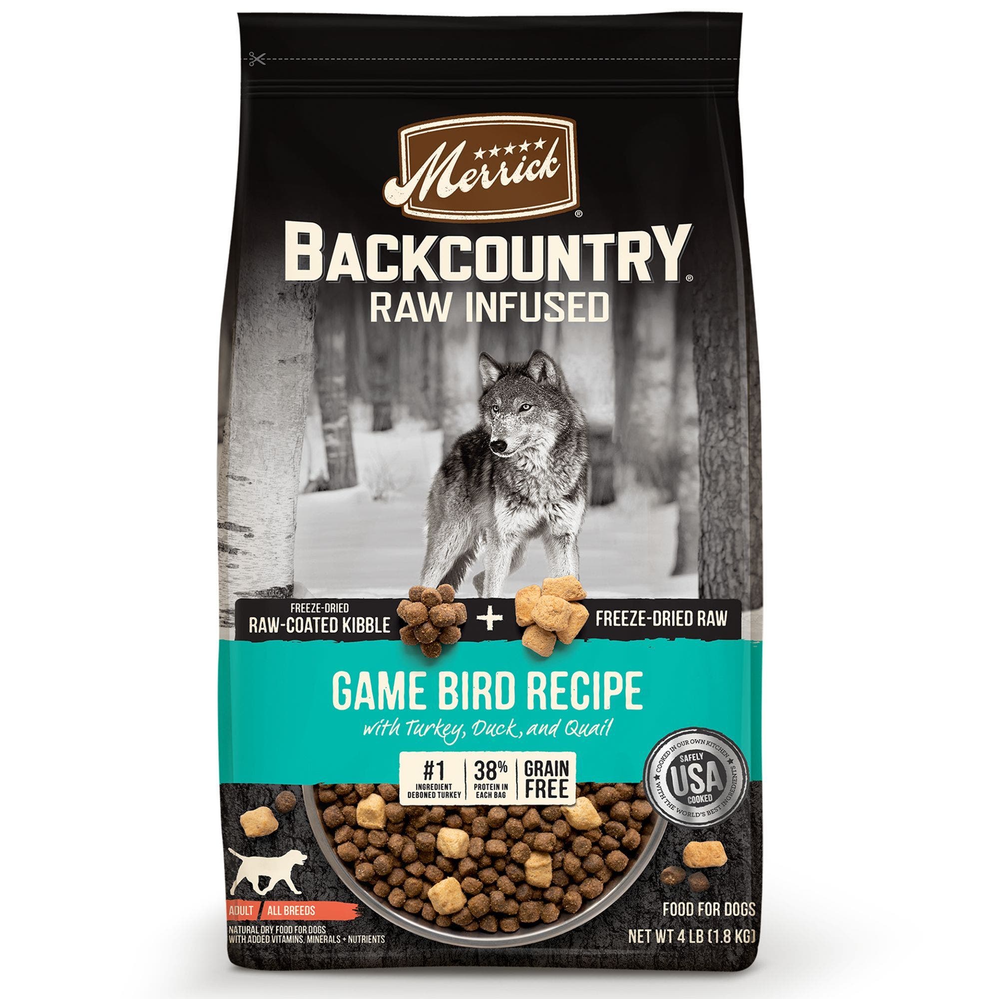 Merrick backcountry 22lb grain free game bird