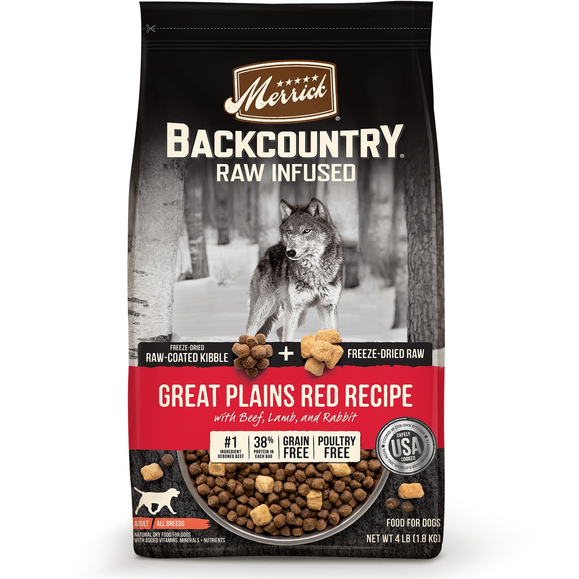 Merrick backcountry 22lb grain free great plains red