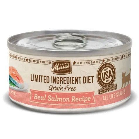 Merrick cat 5oz grain free limited ingredient diet salmon