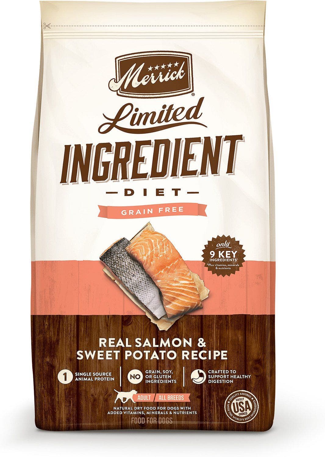 Merrick dog 4lb grain free limited ingredient diet salmon
