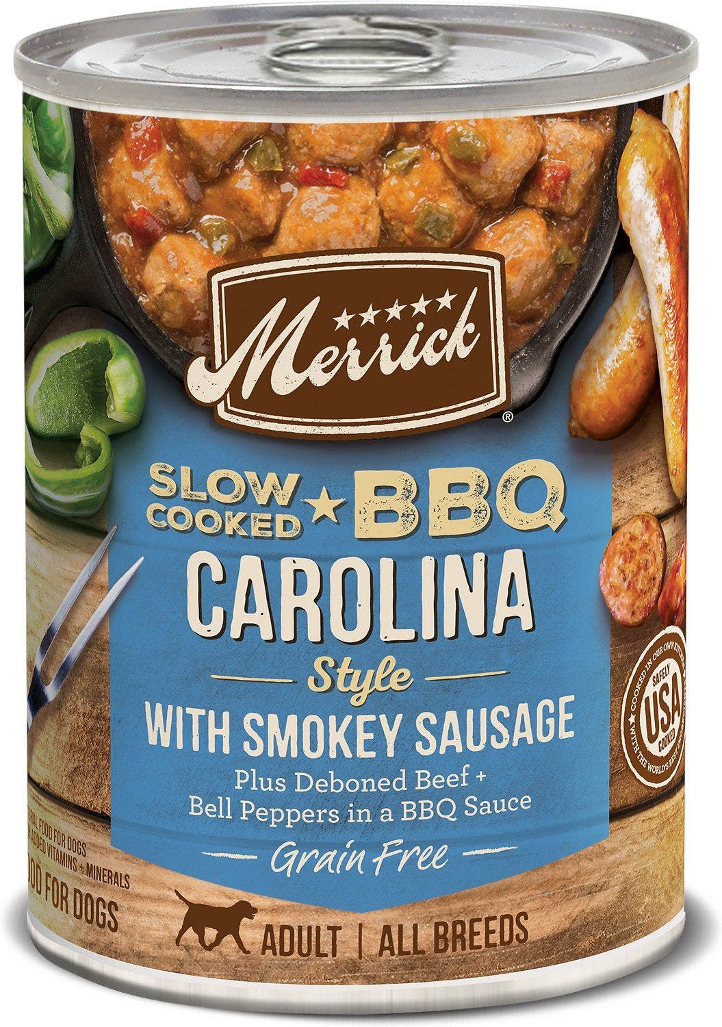 Merrick grain free bbq carolina sausage 12.7oz