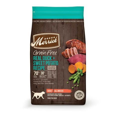 Merrick 22lb grain free duck sweet potato