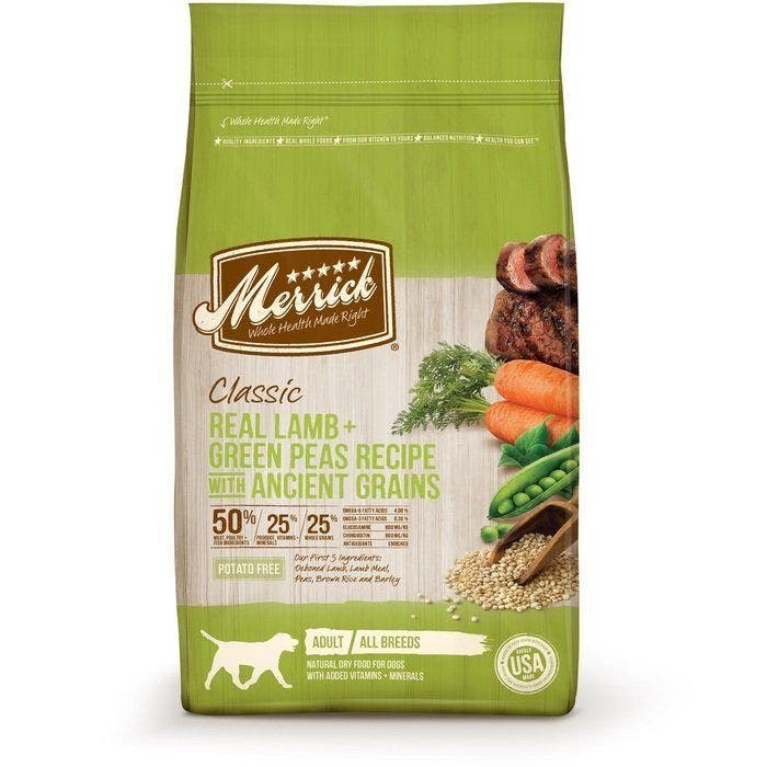 Merrick 12lb lamb and green peas