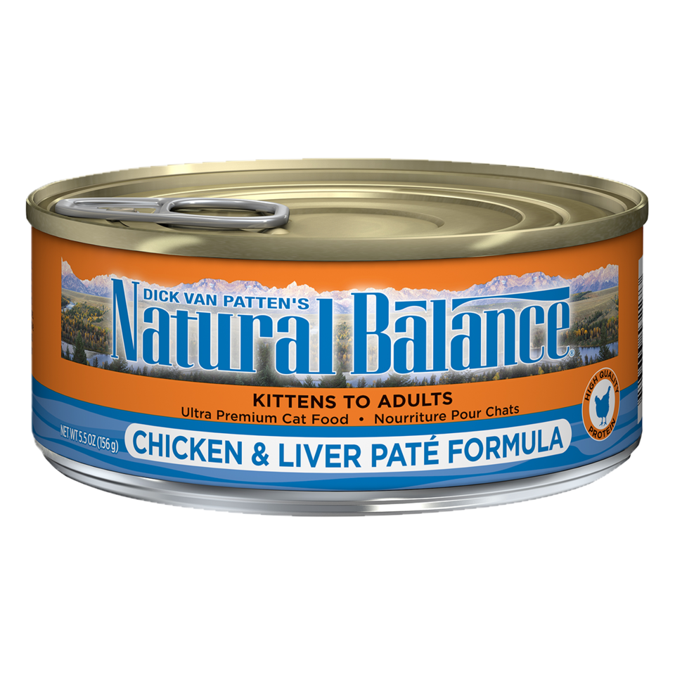 Natural Balance 5.5oz chicken liver cat food