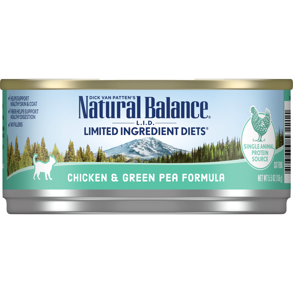Natural Balance 5.5oz chicken pea cat food
