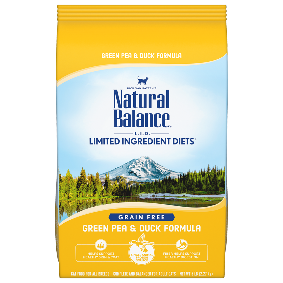 Natural Balance Limited Ingredient Green Pea & Duck Formula Dry Cat Food 10lb