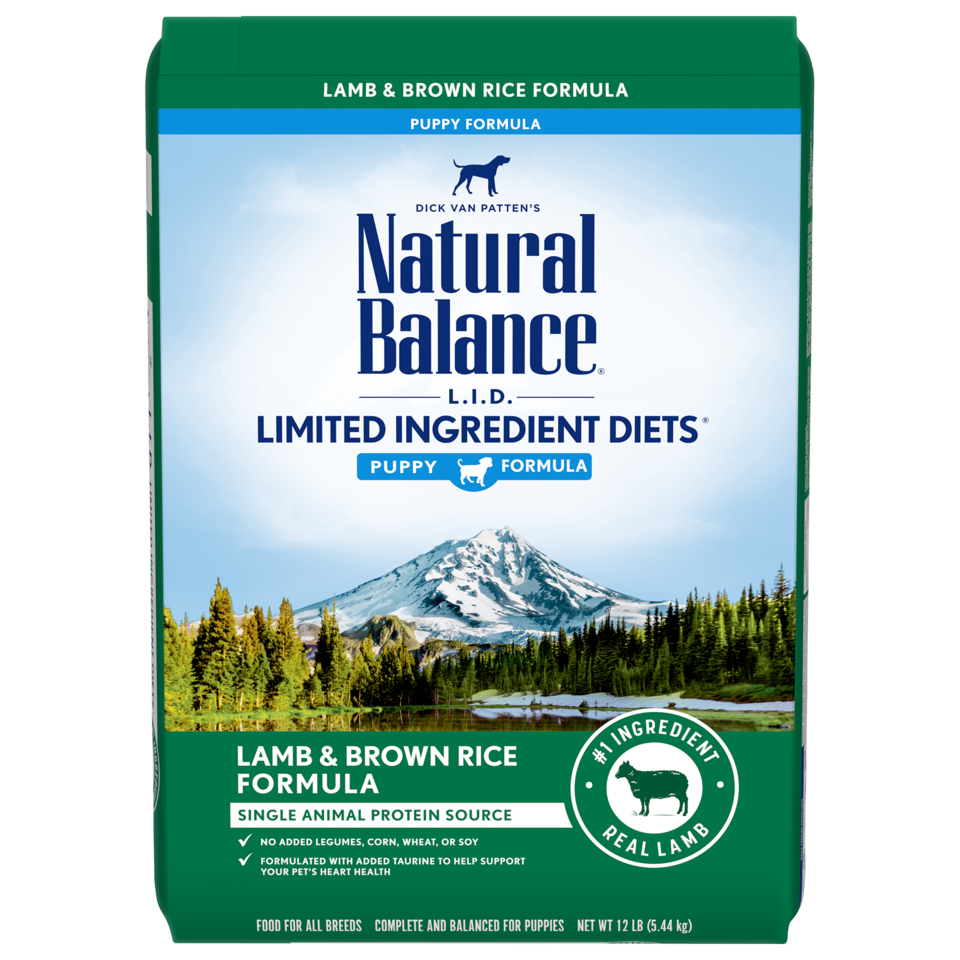 Natural Balance Limited Ingredient Diet Lamb and Brown Rice 24lb Puppy Dog Food