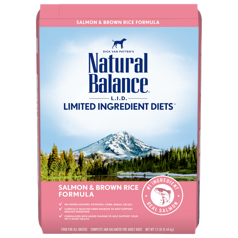 Natural Balance limited ingredient diet salmon and brown rice 26lb dog food
