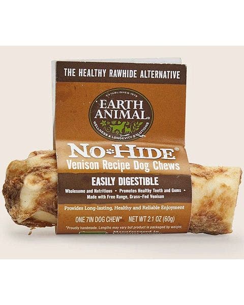 No Hide 4in venison chew dog treats