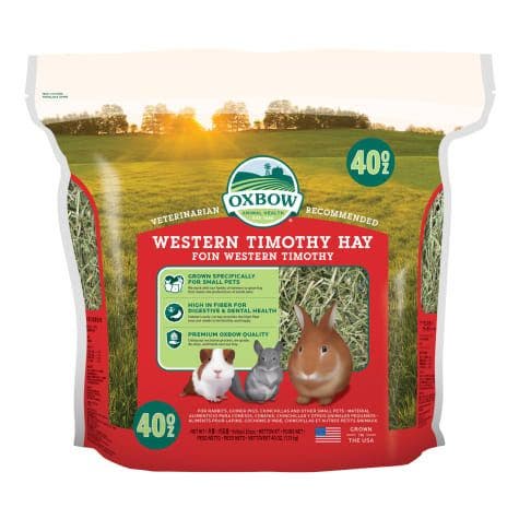 Oxbow 40oz western timothy hay small animal