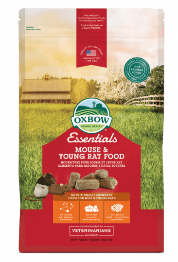 Oxbow essentials 2.5lb young rat mouse pig small animal