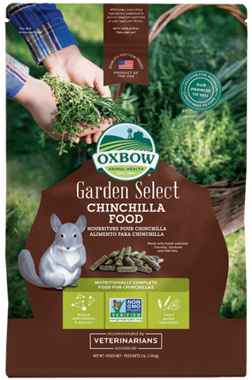 Oxbow garden select 3lb chinchilla small animal