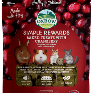 Oxbow simple rewards 3oz cranberry treats small animal
