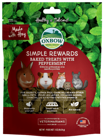 Oxbow simple rewards 3oz peppermint treats small animal