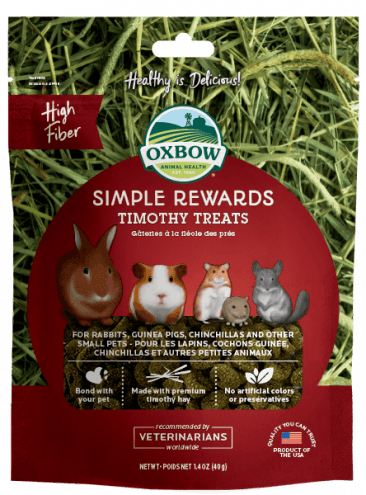 Oxbow simple rewards 1.4oz timothy treats small animal