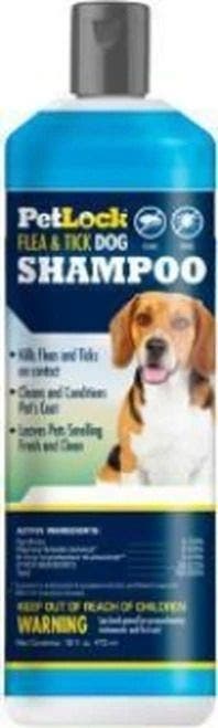 Petlock flea tick 16oz dog shampoo dog