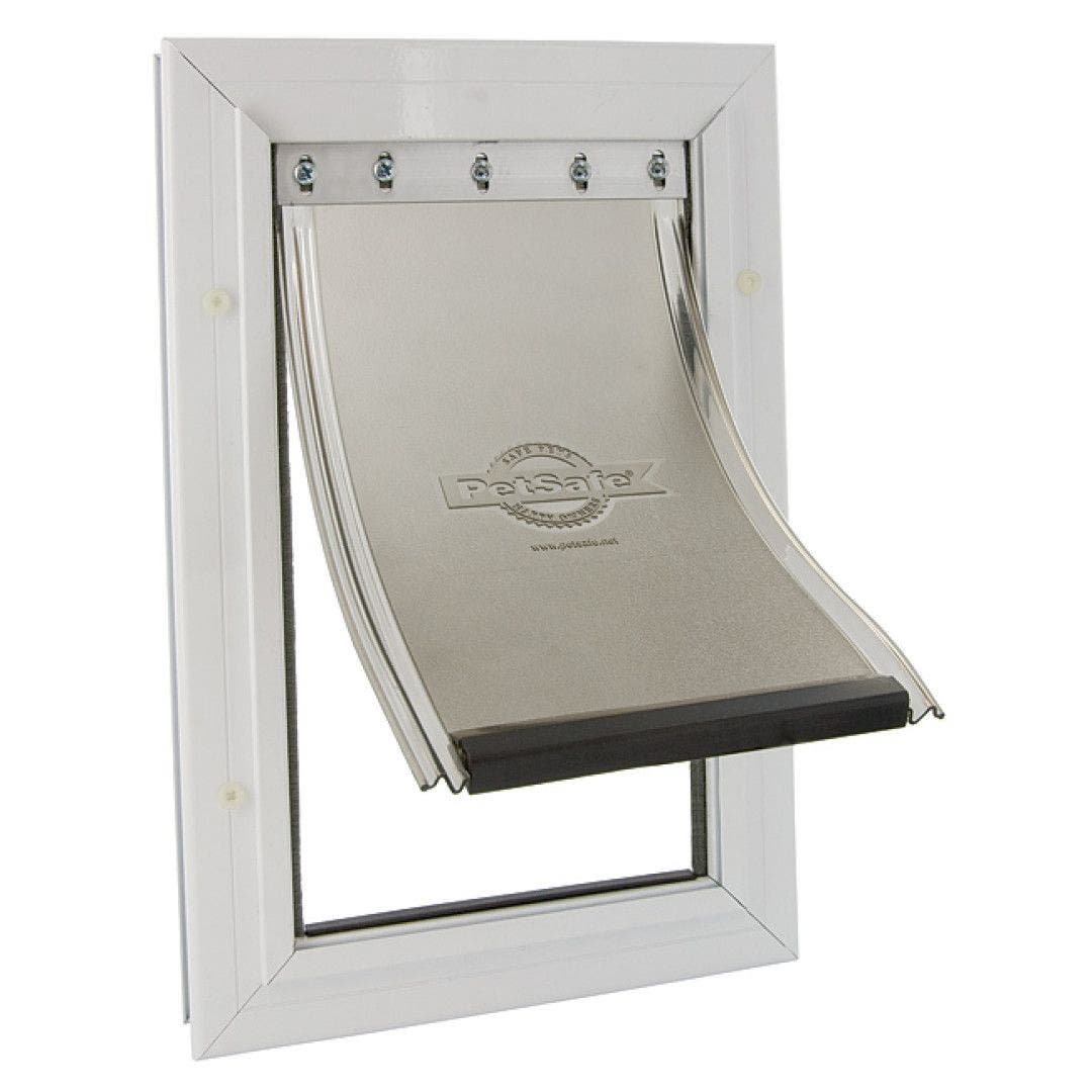 Petsafe pet door large white freedom aluminum