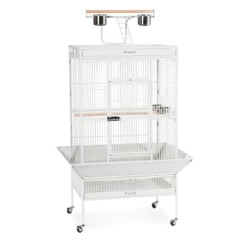 Prevue Hendryx 18x18x57 inch chalk kd cockatiel cage bird