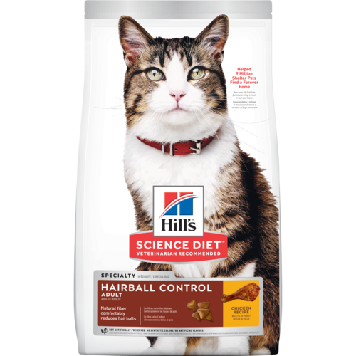 Science Diet 7lb Adult 7+ Hairball Control Chicken Recipe Cat Food