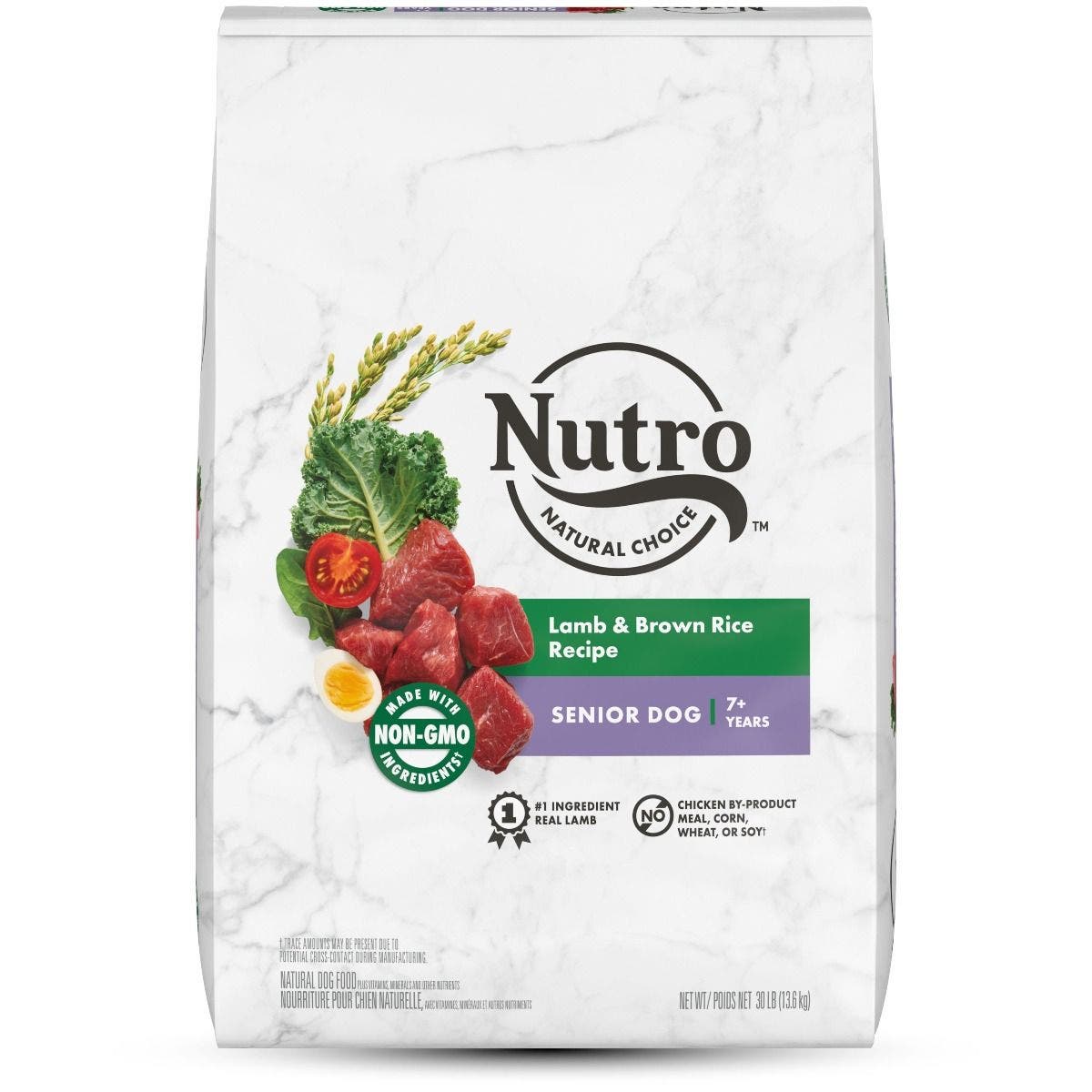 Nutro 30lb Wholesome Senior Lamb Rice Dog Food