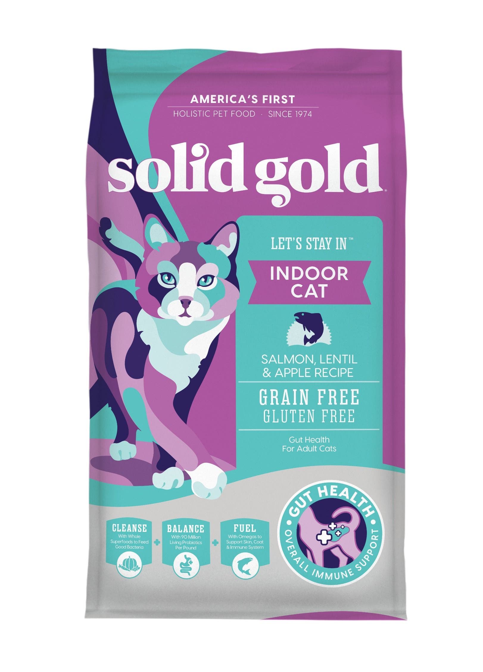 Solid Gold Let s Stay In Indoor 12lb Grain Free Chicken Cat Food