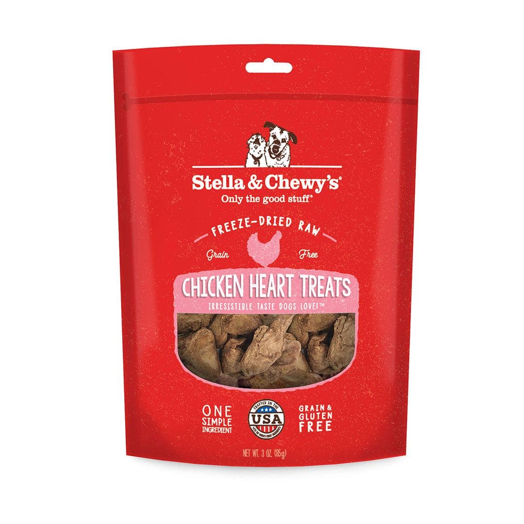 Stella and Chewy's 3oz chicken heart dog treats