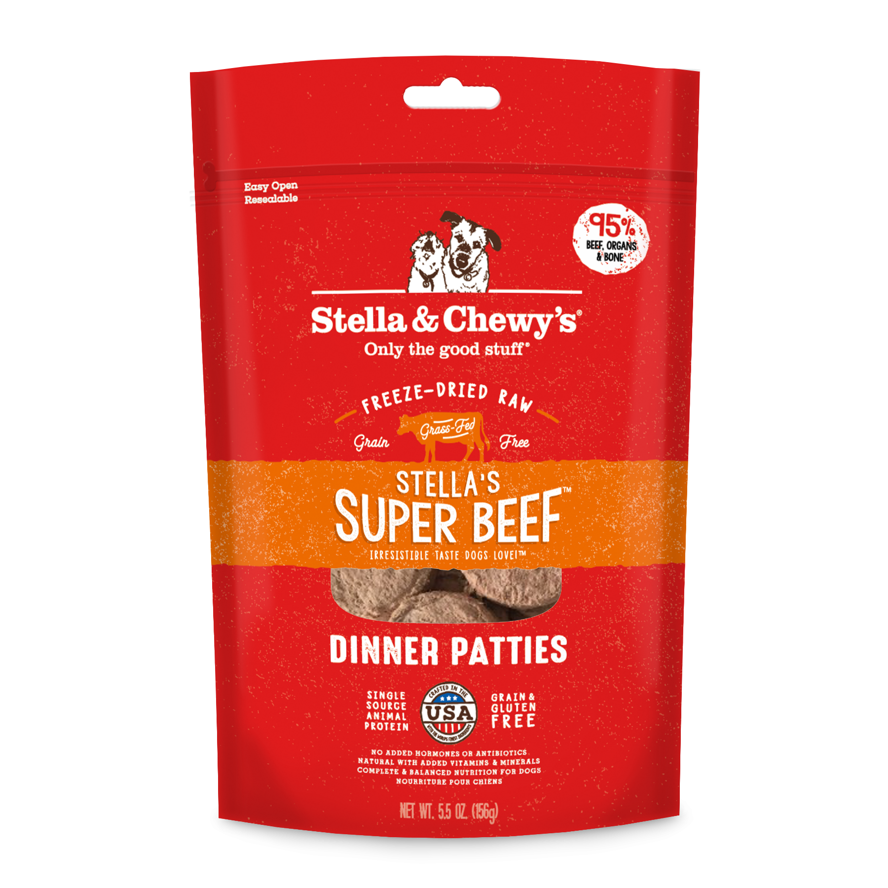 Stella and Chewy's 25oz freeze dried super beef dog food