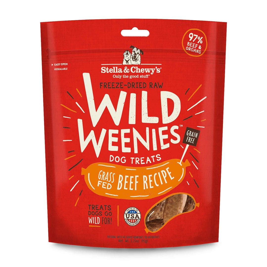 Stella and Chewy's 11.5oz wild weenies beef dog treats