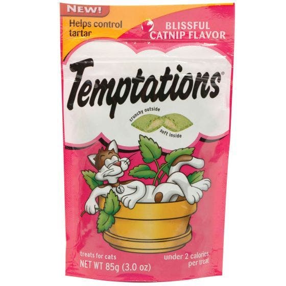 Temptations 3oz blissful catnip cat treat