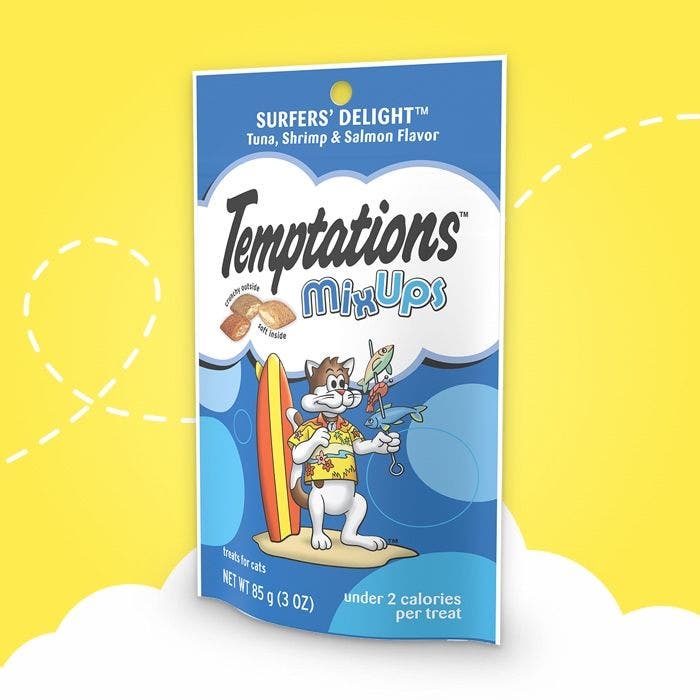 Temptations 3oz surfers delight mixups cat treat