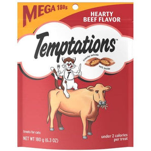 Temptations 6.3oz hearty beef cat treat
