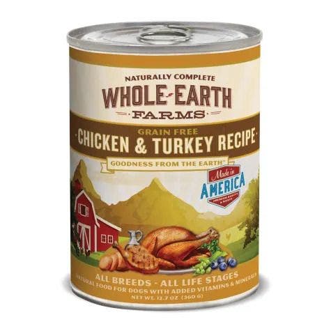 Whole Earth Grain Free Chicken & Turkey Recipe 12.7oz