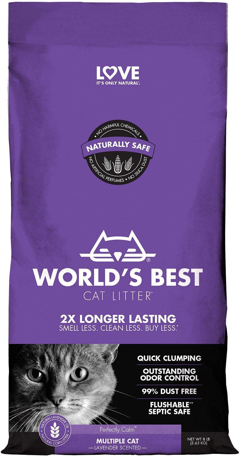 World's Best 28lb lavendar clumping cat litter