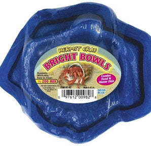 Zoomed Hermit Crab Dish - Neon Blue